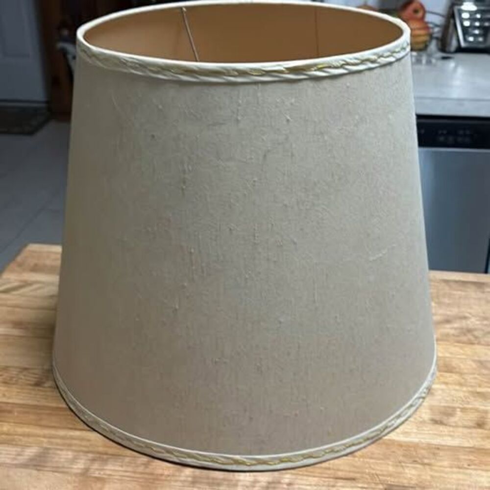 Tapered Textured Fabric Lampshade